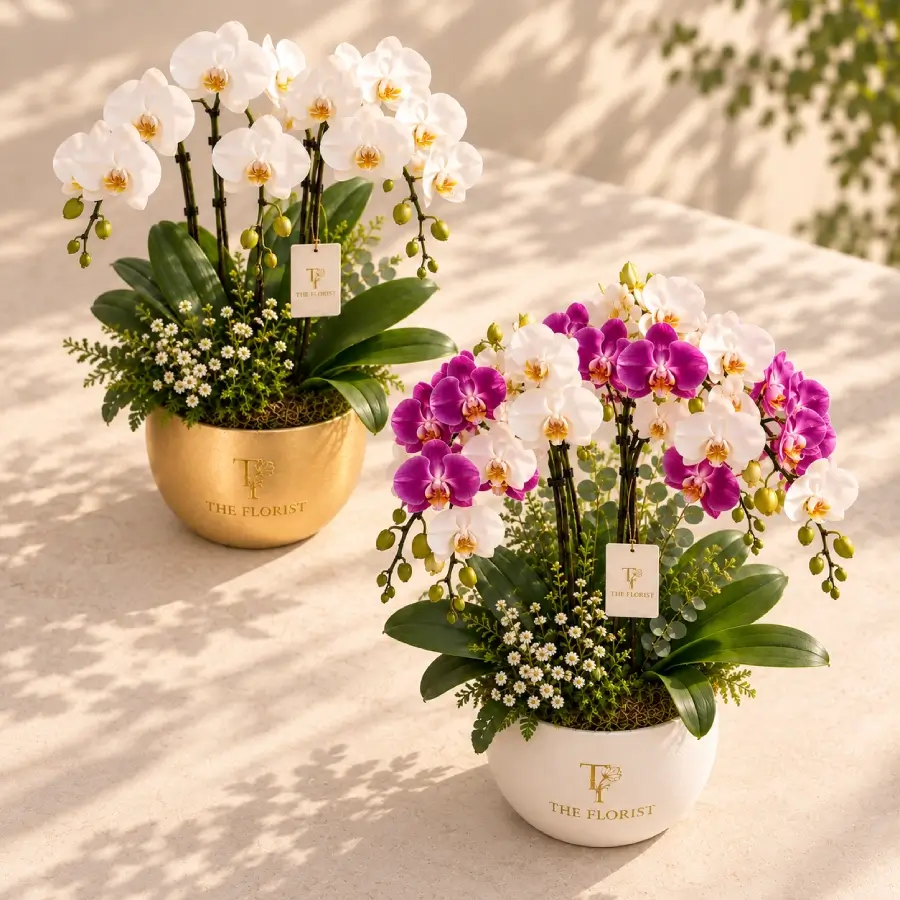Twin Color Duo Phalaenopsis Plant