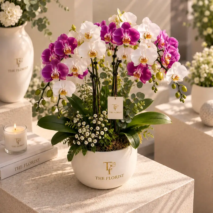 Twin Color Duo Phalaenopsis Plant